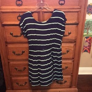 Blue Stripped Sun Dress